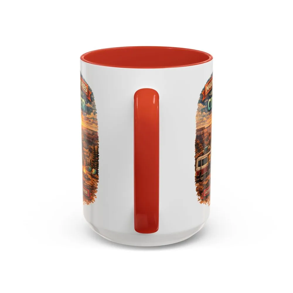 Accent Coffee Mug (11, 15oz) — "Making Memories Around Every Corner" Design Scenic-Line