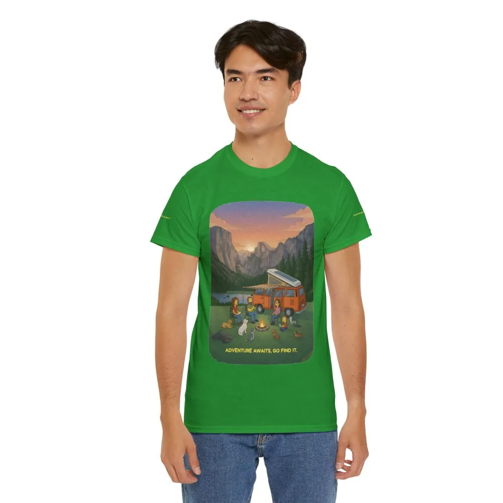 8498557798569888557_2048.jpeg Unisex Heavy Cotton Tee — "Adventure Awaits-Go Find It" Design Sitcom-Line