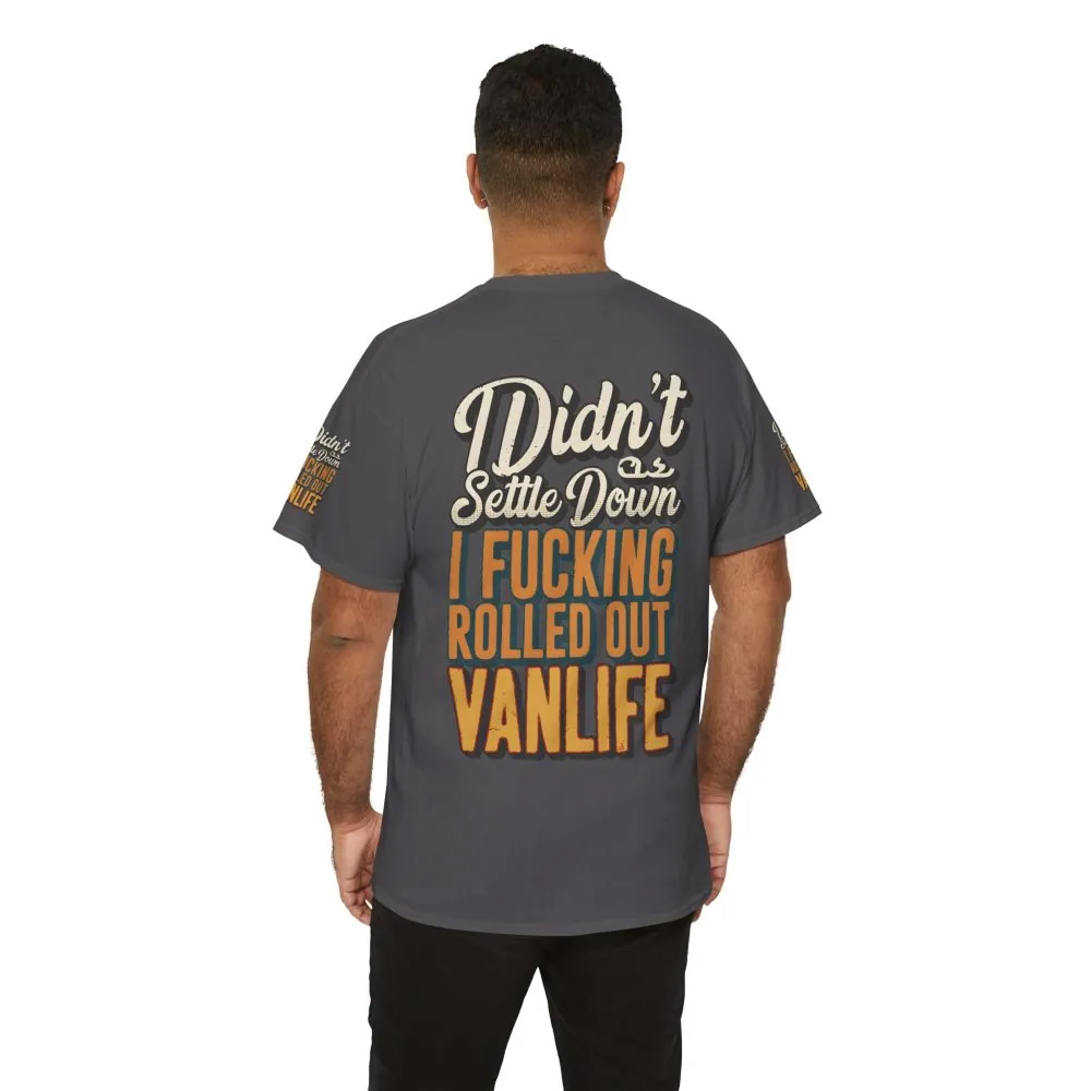 Unisex Heavy Cotton Tee — "Dind´t Settle Down" Design F**K-Line