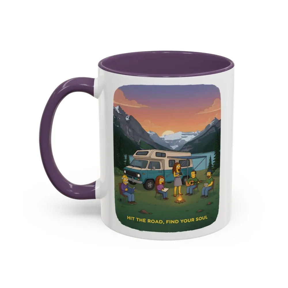 8517115268316443922_2048.jpeg Accent Coffee Mug (11, 15oz) — "Hit The Road-Find Your Soul" Design Sitcom-Line