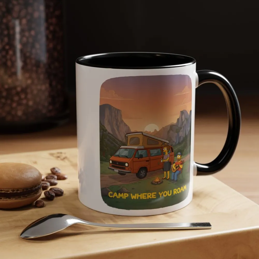 8524542676101262233_2048.jpeg Accent Coffee Mug (11, 15oz) — "Camp Where You Roam" Design Sitcom-Line
