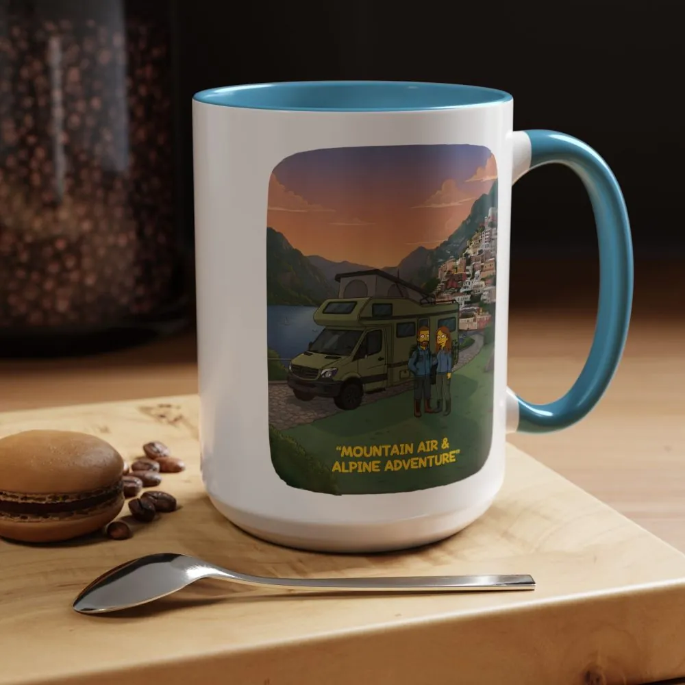 8526276980398627823_2048.jpeg Accent Coffee Mug (11, 15oz) — "Mountain Air And Alpine Adventure"" Design Sitcom-Line