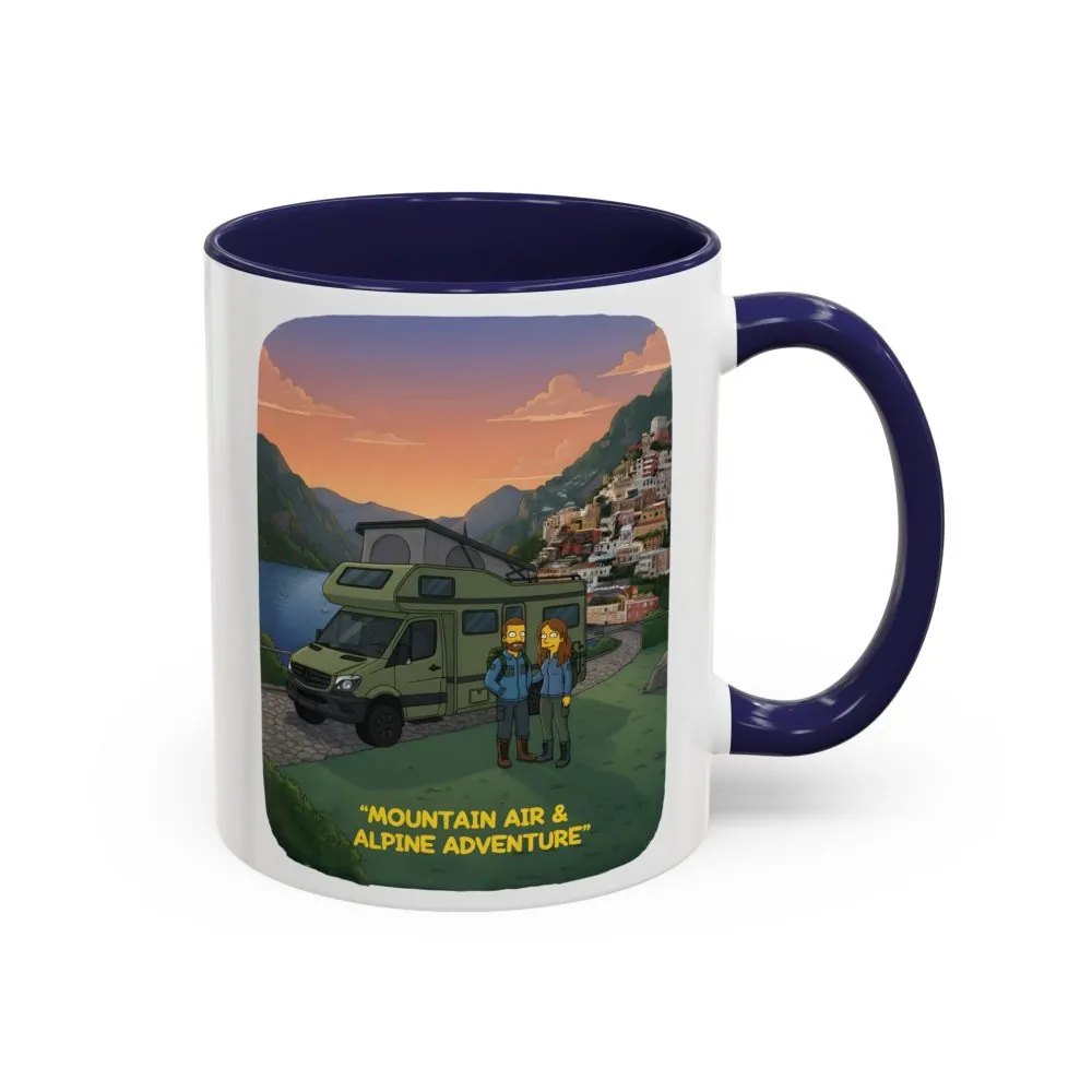 8532710390738603589_2048.jpeg Accent Coffee Mug (11, 15oz) — "Mountain Air And Alpine Adventure"" Design Sitcom-Line
