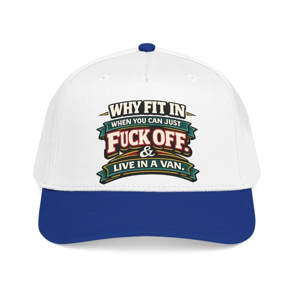 Baseball Cap - "Why Fit In" Design F**K-Line