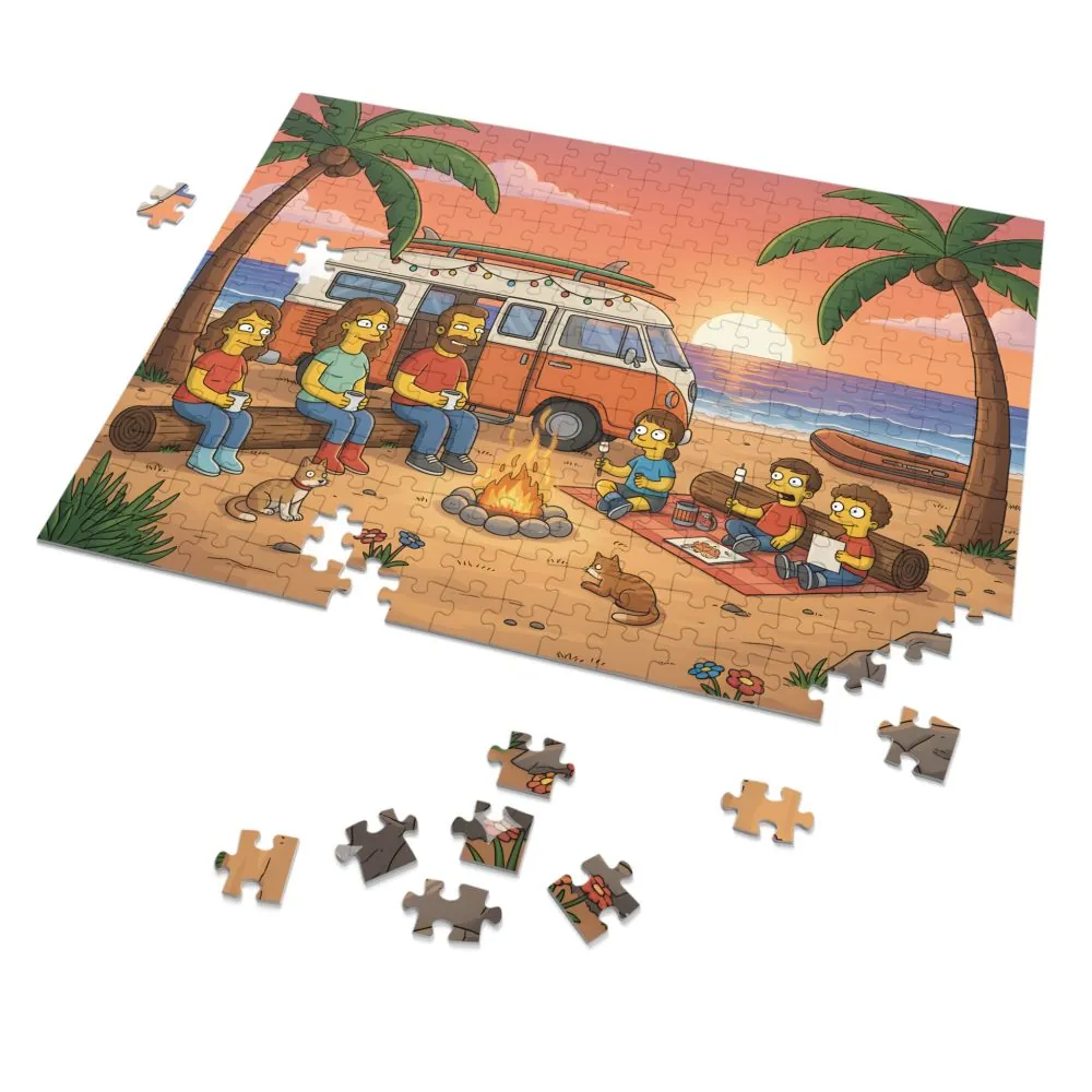 8599885540391248698_2048.jpeg Jigsaw Puzzle with Tin — Sunset Surf Van Scene
