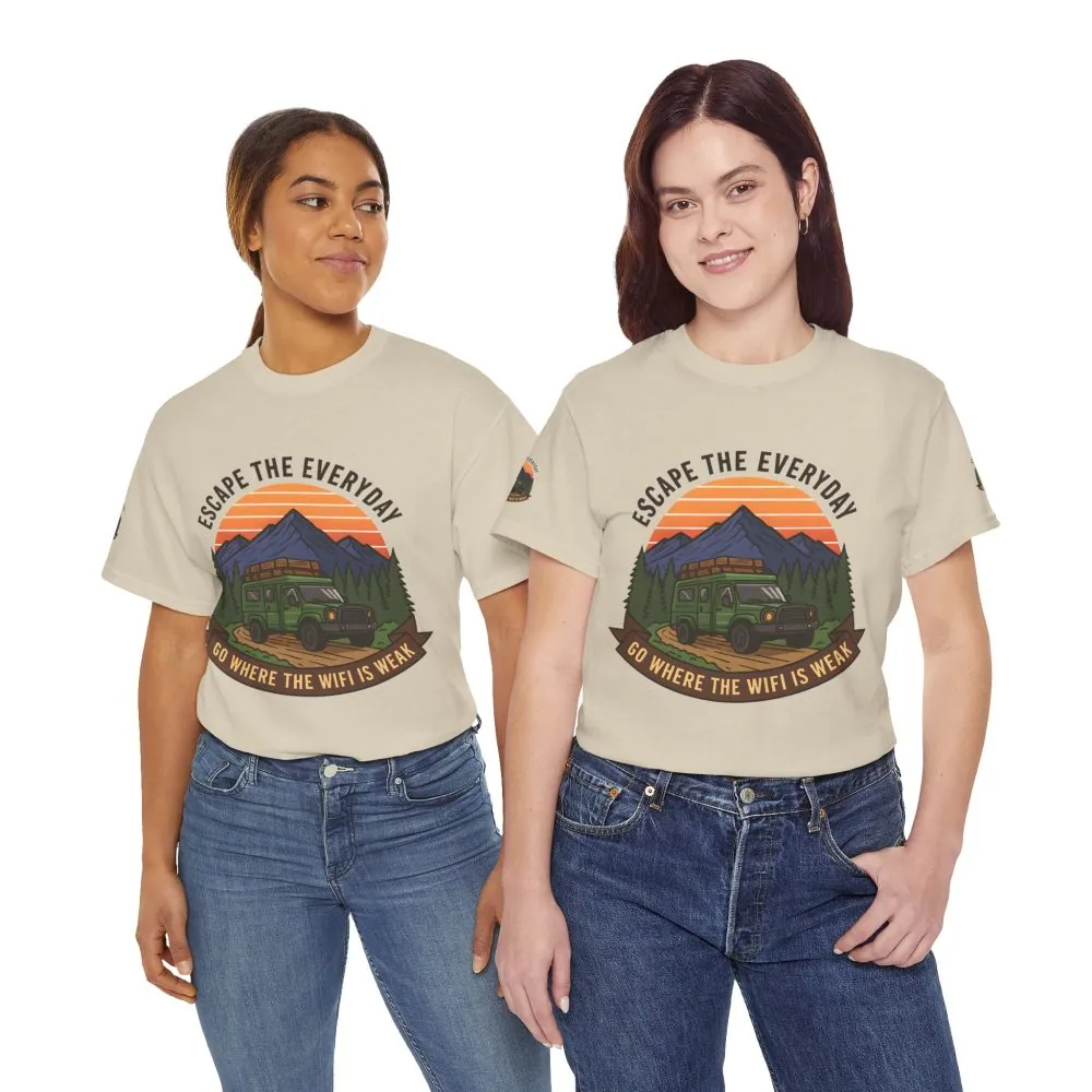 8609191719719556738_2048.jpeg Unisex Heavy Cotton Tee — "Go Where the WiFi Is Weak" Adventure Shirt