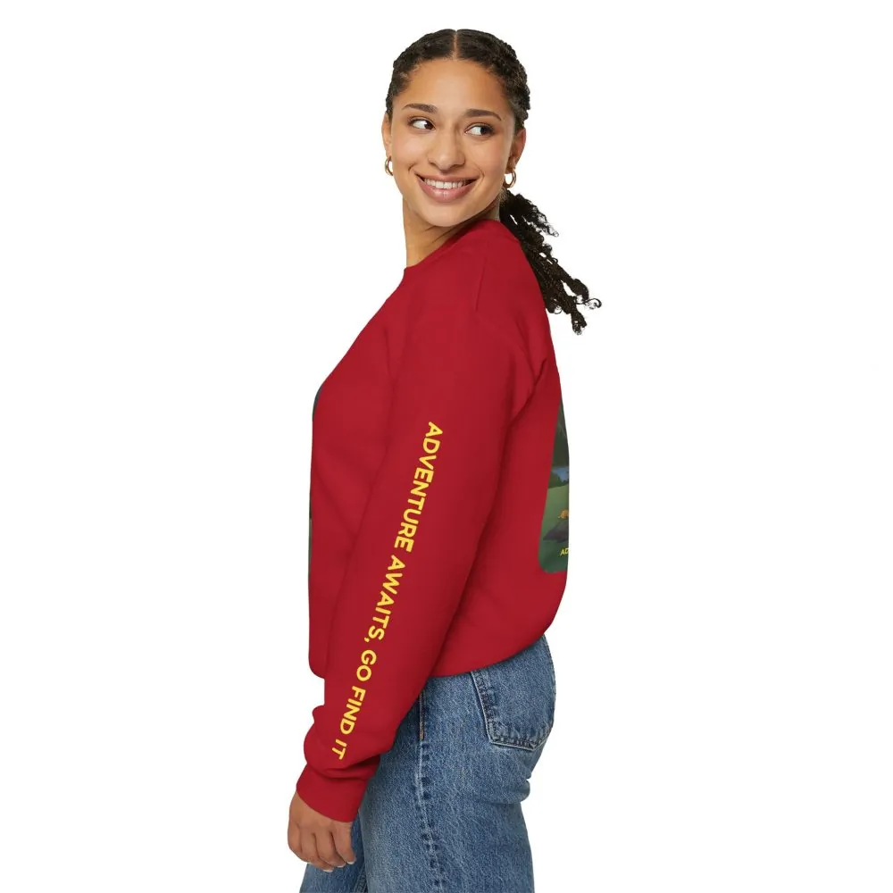 8613064586288539268_2048.jpeg Unisex Heavy Blend™ Crewneck Sweatshirt — "Adventure Awaits-Go Find It"" Design Sitcom-Line