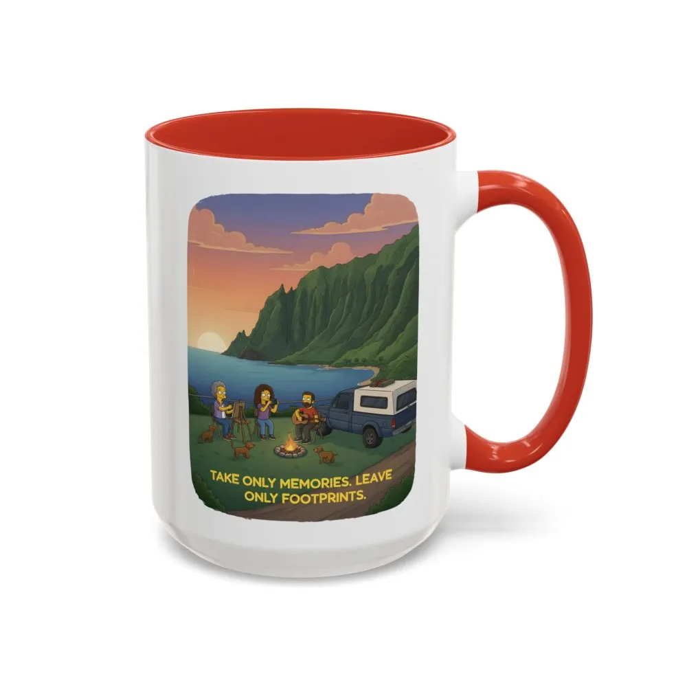 8617298148774587862_2048.jpeg Accent Coffee Mug (11, 15oz) — "Take Only Memories-Leave Only Footprints" Design Sitcom-Line