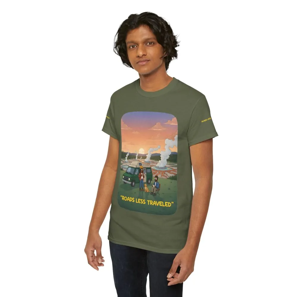 8663411835354716962_2048.jpeg Unisex Heavy Cotton Tee — "Roads Less Traveled" Design Sitcom-Line