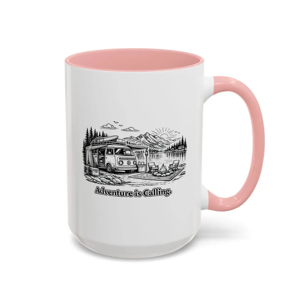 8670756369866030594_2048.jpeg Accent Coffee Mug (11, 15oz) — "Adventure Is Calling" Design Minimal-Line