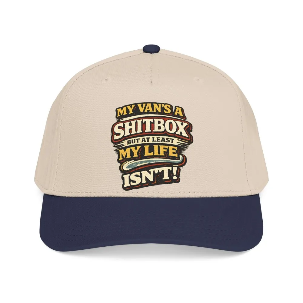 8735958248866000367_2048.jpeg Baseball Cap - "My Van`s A Shitbox" Design F**K-Line