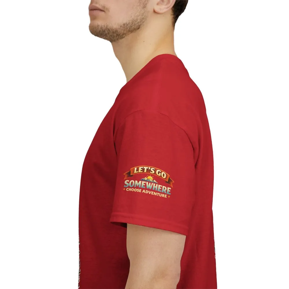 8743951447352483331_2048.jpeg Unisex Heavy Cotton Tee — "Lets Go Somewhere" Design Scenic-Line