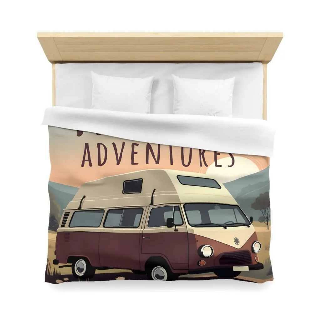 8749467013414481215_2048.jpeg Duvet Cover - 'Vanlife Adventures' Retro Camper Bedding