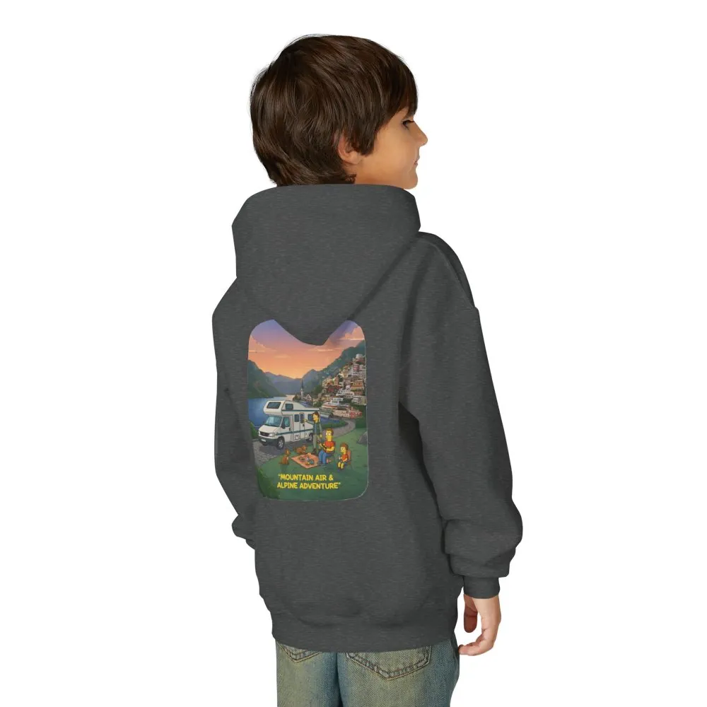 8760213512612094831_2048.jpeg Youth Hoodie(Gildan) – "Mountain Air-Alpine Adventure" (Design Sitcom-Line)