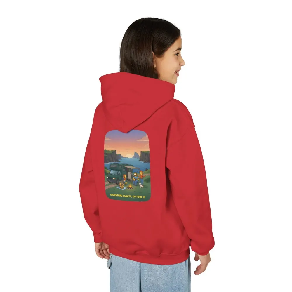 8761320180127934510_2048.jpeg Youth Hoodie(Gildan) – "Adventure Awaits-Go Find It" (Design Sitcom-Line)