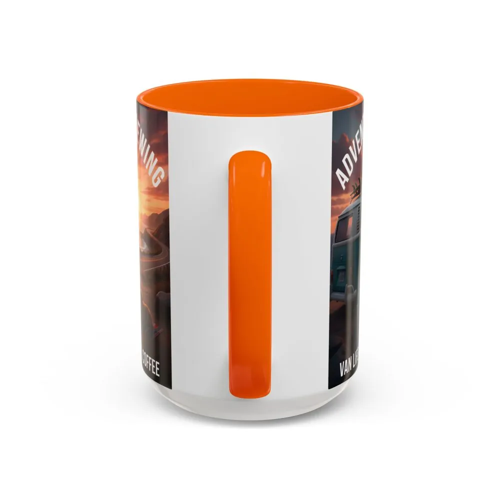 8761719975521707702_2048.jpeg Accent Coffee Mug (11, 15oz) — "Adventure is brewing"