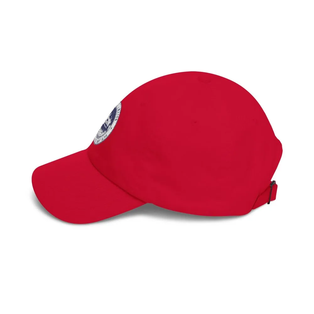 Dad Cap - "Adventure Awaits-Go Where You Feel Most Alive" Vintage National Park Stamp Hat