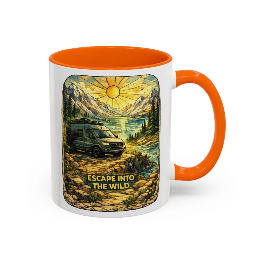 8813921326679800448_2048.jpeg Accent Coffee Mug (11, 15oz) — "Escape Into The Wild" Design Cubic-Line