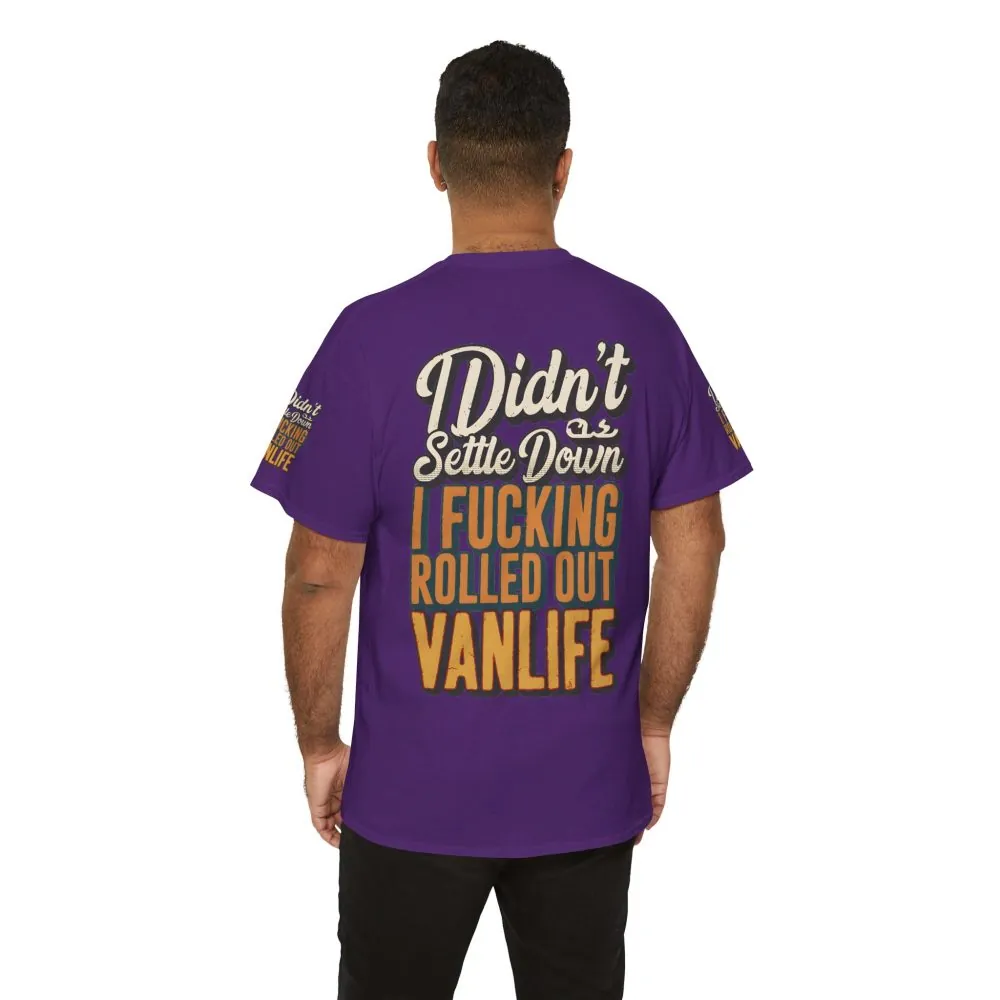 Unisex Heavy Cotton Tee — "Dind´t Settle Down" Design F**K-Line