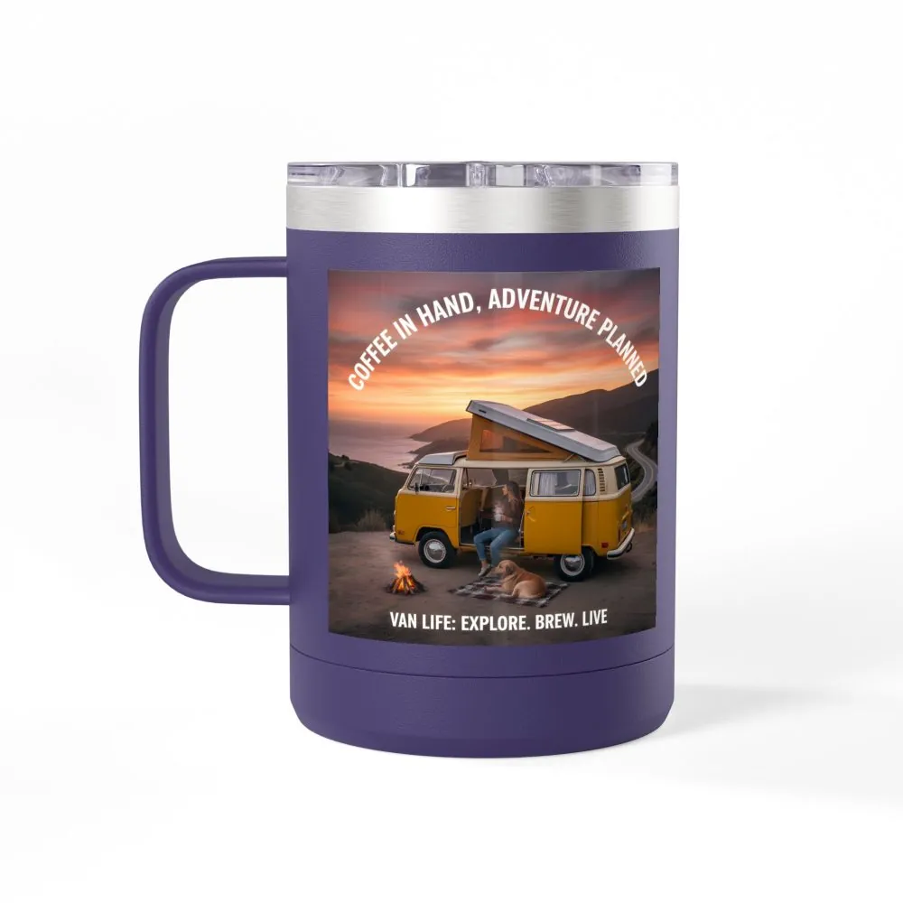 8837334748523956863_2048.jpeg Coffee Mug Tumbler, 15oz — "Coffee in Hand, Adventure Planned"