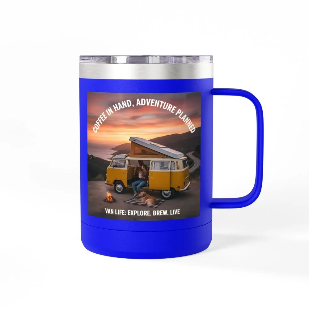 8857849328021177313_2048.jpeg Coffee Mug Tumbler, 15oz — "Coffee in Hand, Adventure Planned"