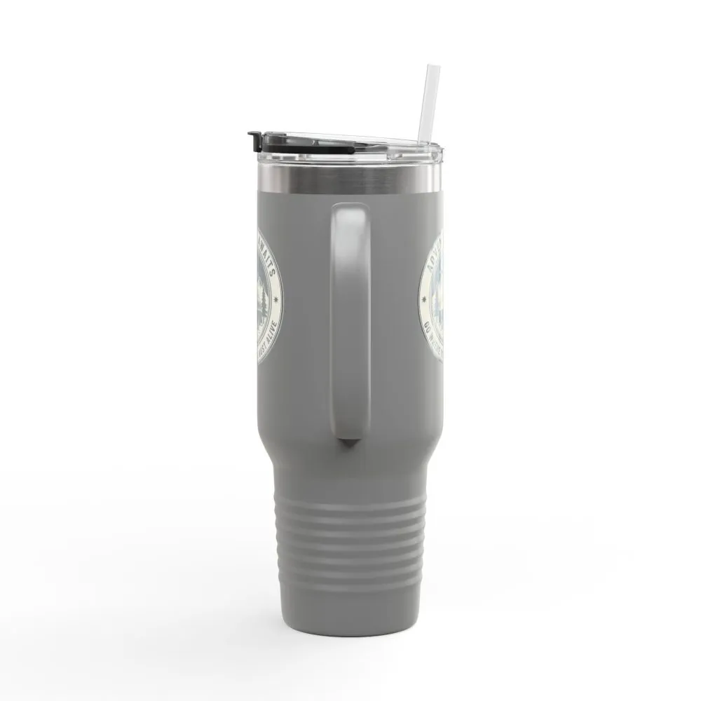 8866239313206730143_2048.jpeg Insulated Travel Mug - "Adventure Awaits-Go Where You Feel Most Alive" (40oz) – Retro Camper Design, Keep Drinks Hot or Cold