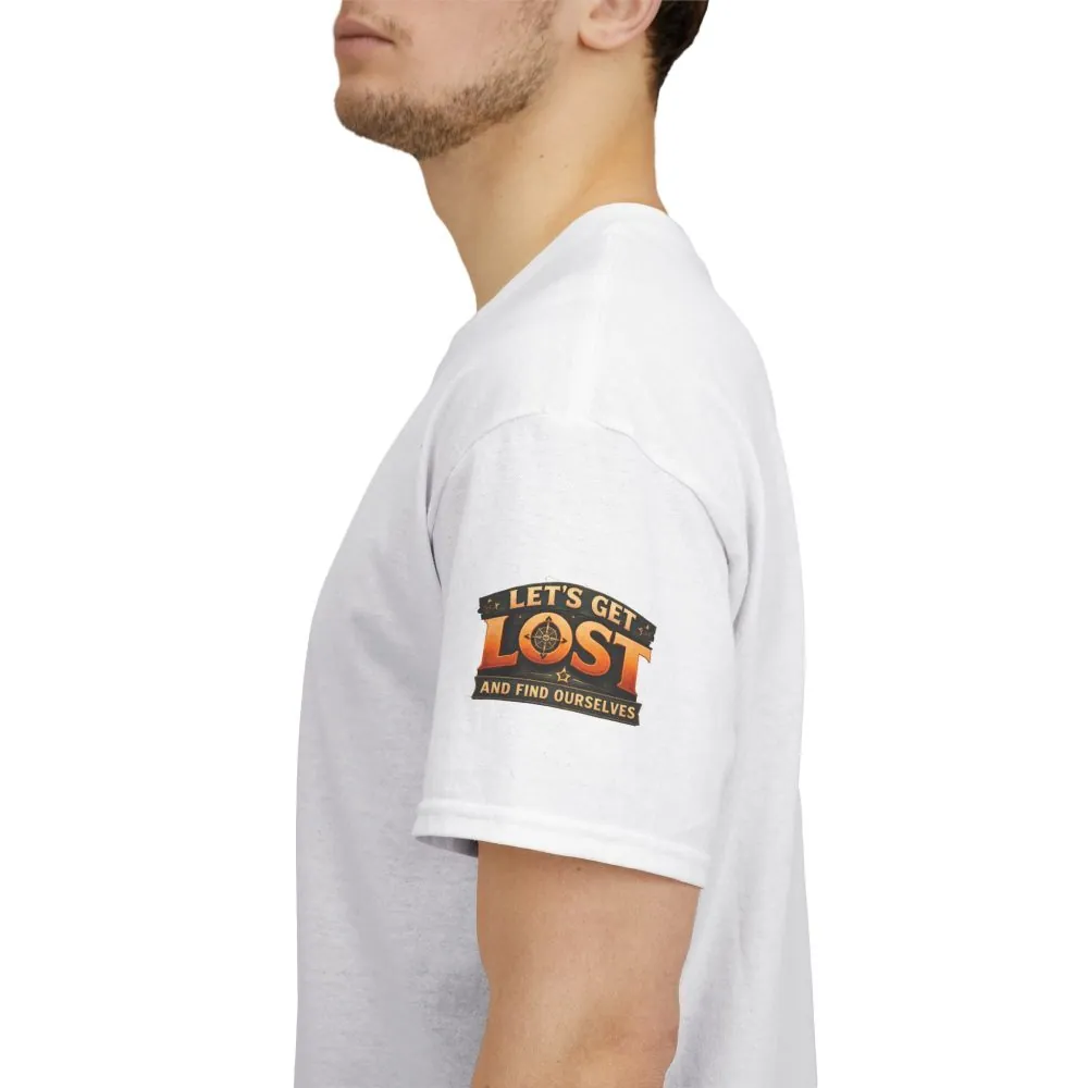 8868004861040979389_2048.jpeg Unisex Heavy Cotton Tee — "Let´s Get Lost And Found Ourselfs" Design Scenic-Line