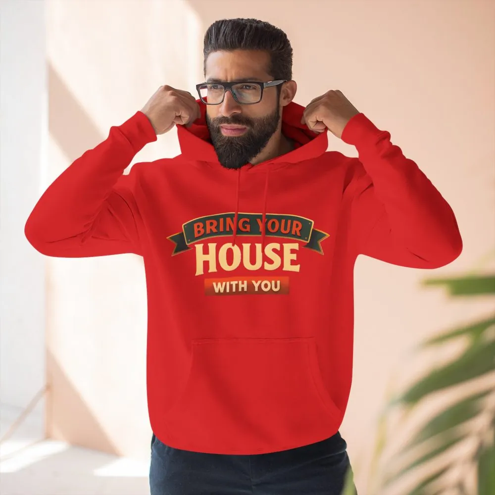 8877564579573873592_2048.jpeg Three-Panel Fleece Hoodie - "Live Is A Journey-Bring Your House With You" Design Scenic-Line