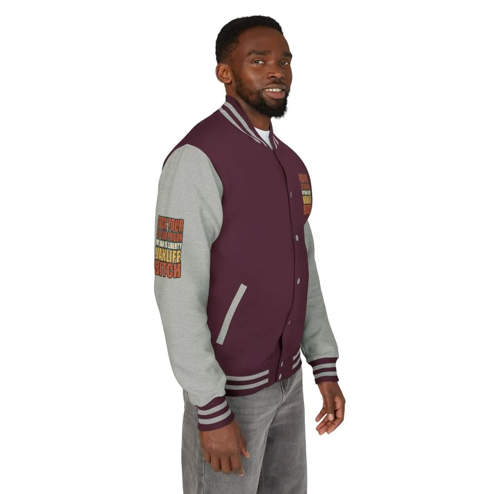 8886292234778551467_2048.jpeg Unisex Heavyweight Letterman Jacket — "Fuck Your 30 Year" Design F**K-Line
