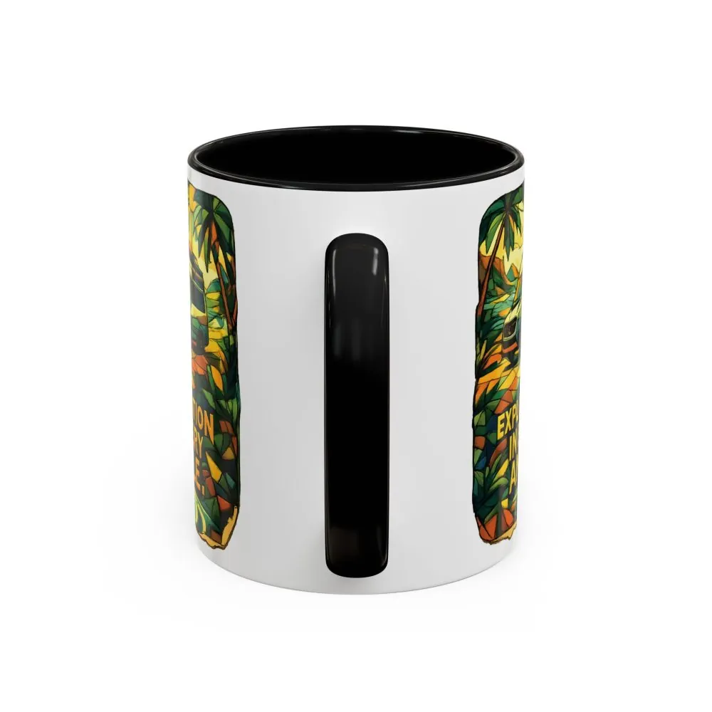 8892287757135903571_2048.jpeg Accent Coffee Mug (11, 15oz) — "Exploration In Every Angle" Design Cubic-Line