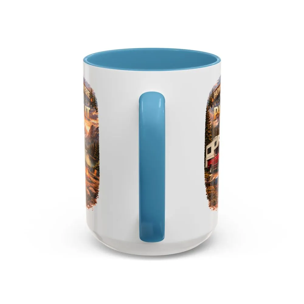 8900363061209443999_2048.jpeg Accent Coffee Mug (11, 15oz) — "Home Is Where You Park It" Design Scenic-Line