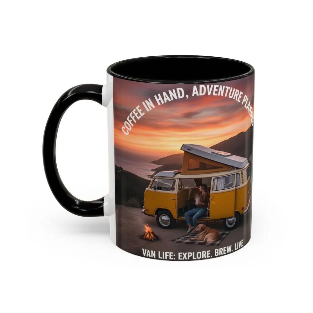 89166080925046329_2048.jpeg Accent Coffee Mug (11, 15oz) - "Coffee in Hand, Adventure Planned"
