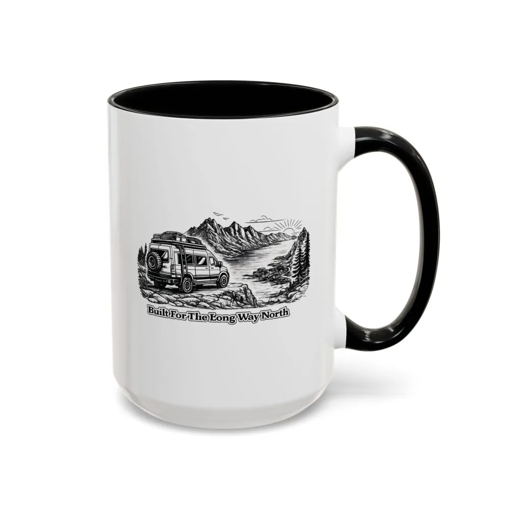8936132127622157151_2048.jpeg Accent Coffee Mug (11, 15oz) — "Built For The Long Way North" Design Minimal-Line