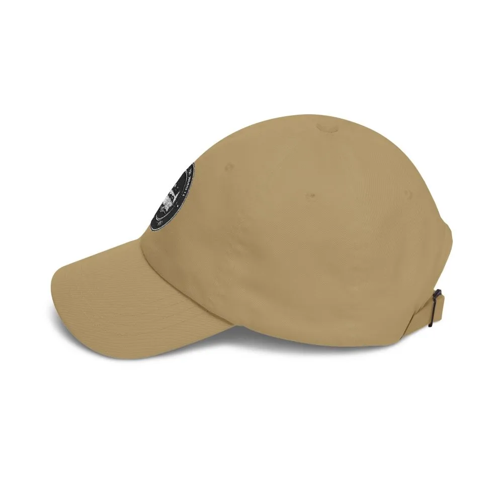Dad Cap - "ROAD WHERE MADE FOR JOURNEYS-NOT DESTINATIONS" Vintage National Park Stamp Hat