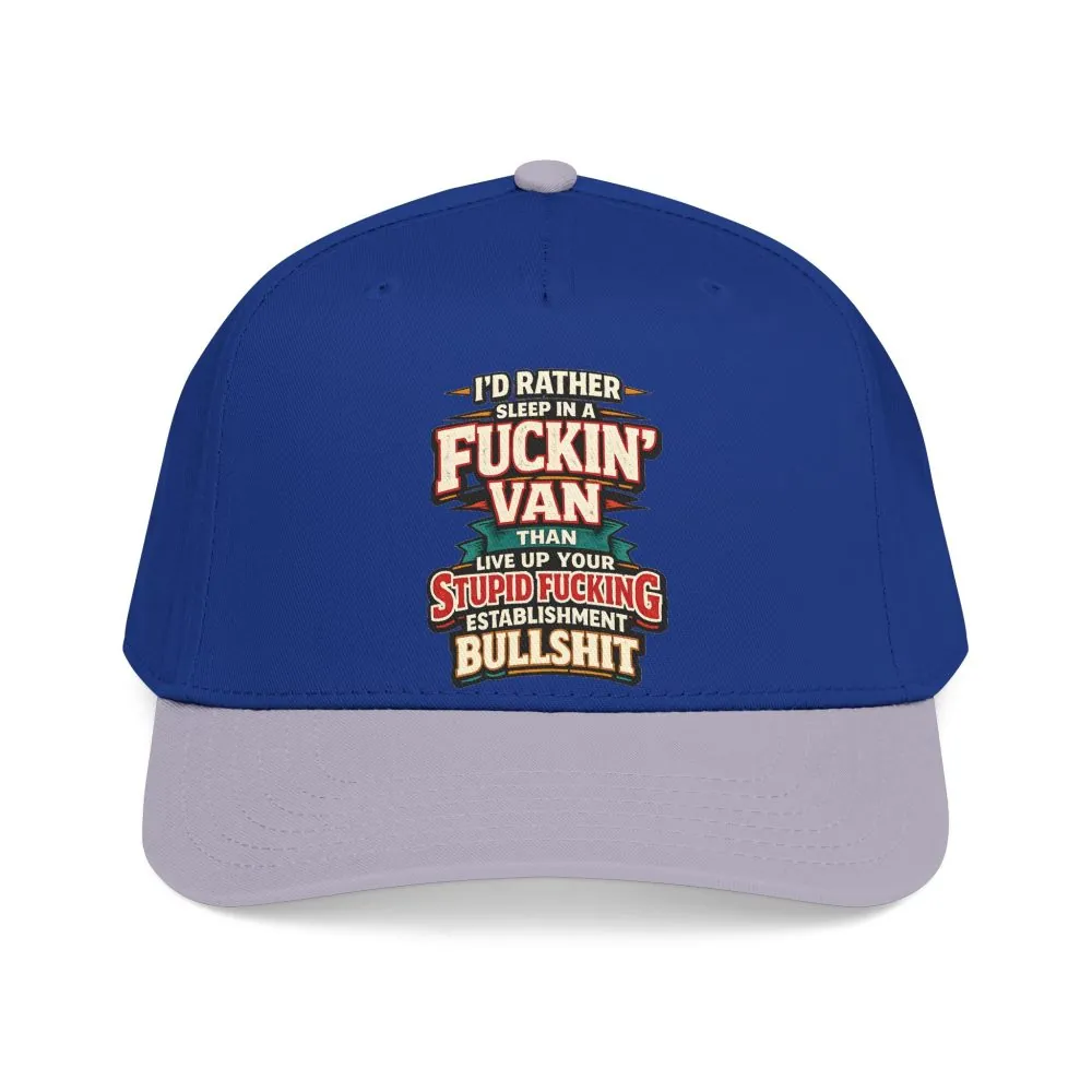 8955468722703948215_2048.jpeg Baseball Cap - "I´d Rather Sleep in A Fucking Van" Design F**K-Line