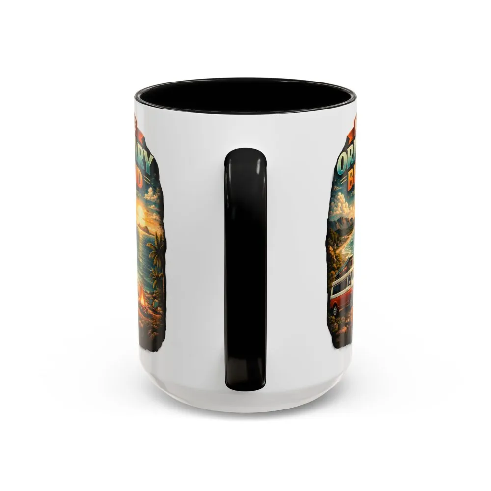 Accent Coffee Mug (11, 15oz) — "Leave Ordinary Behind" Design Scenic-Line