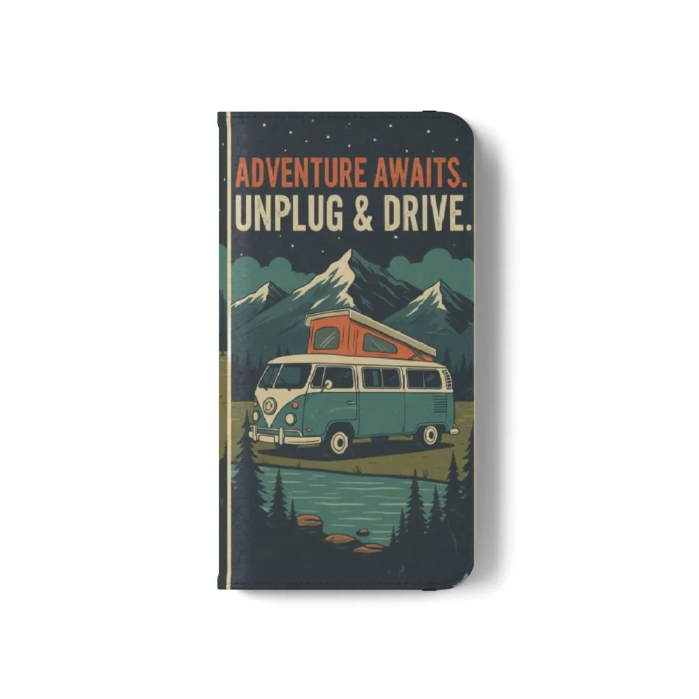 Flip Phone Case — "Fuel Your Journey, Not the Wifi" Wallet Cover