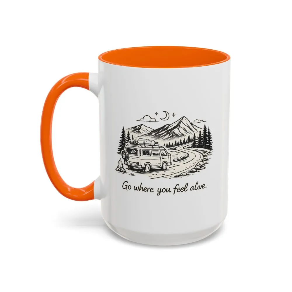 8981322543185269727_2048.jpeg Accent Coffee Mug (11, 15oz) — "Go Where You Feel Alive" Design Minimal-Line