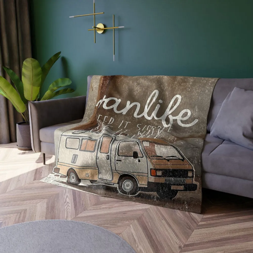 9015653325901311918_2048.jpeg Crushed Velvet Blanket — 'Vanlife: Keep It Simple, Keep It Wild' Cozy Camper Throw