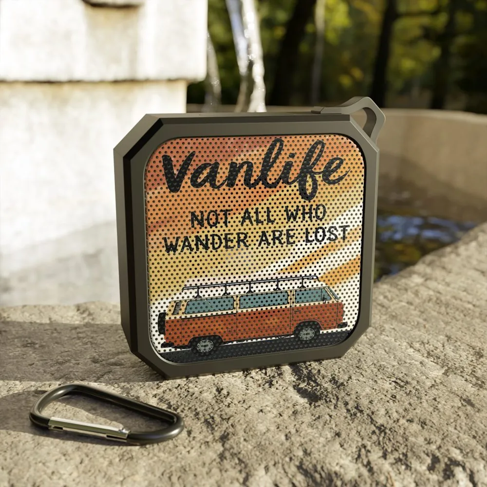 Bluetooth Speaker — “Vanlife-Not All Who Wander Are Lost” Outdoor Portable Speaker