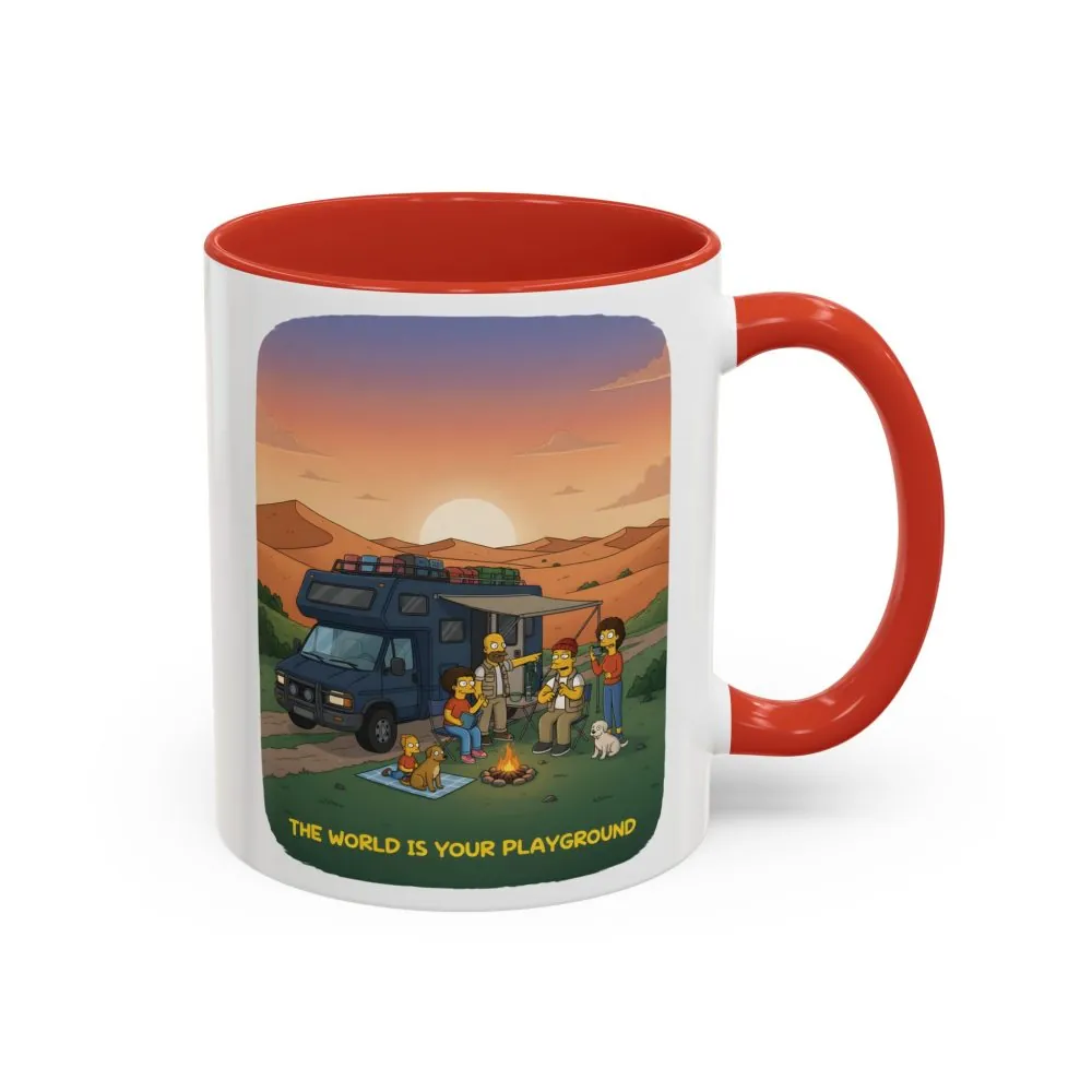 9036561852252340171_2048.jpeg Accent Coffee Mug (11, 15oz) — "The World Is Your playground" Design Sitcom-Line