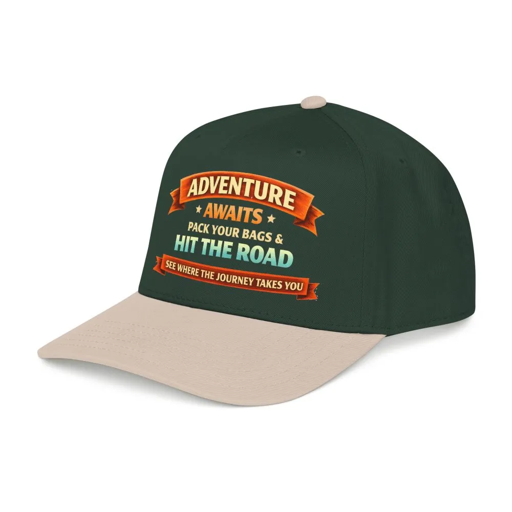 9040327918303549150_2048.jpeg Baseball Cap - "Adventure Awaits-Pack Your Bags" Design Scenic-Line