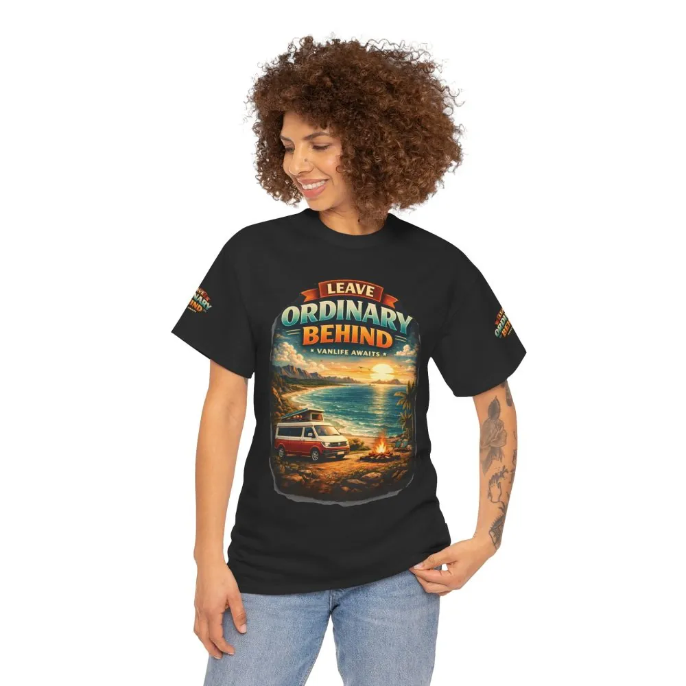904096739661891920_2048.jpeg Unisex Heavy Cotton Tee — "Leave Ordinary Behind" Design Scenic-Line