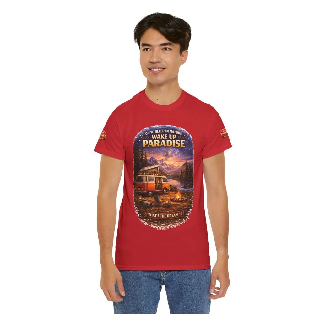 9044113896640527417_2048.jpeg Unisex Heavy Cotton Tee — "Go To Sleep In Nature " Design Scenic-Line