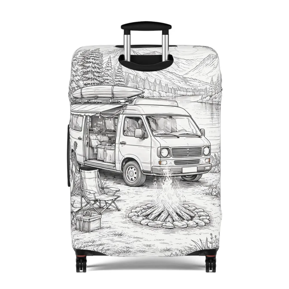 9092264733219488506_2048.jpeg Luggage Cover — Adventure Camper Sketch Travel Suitcase