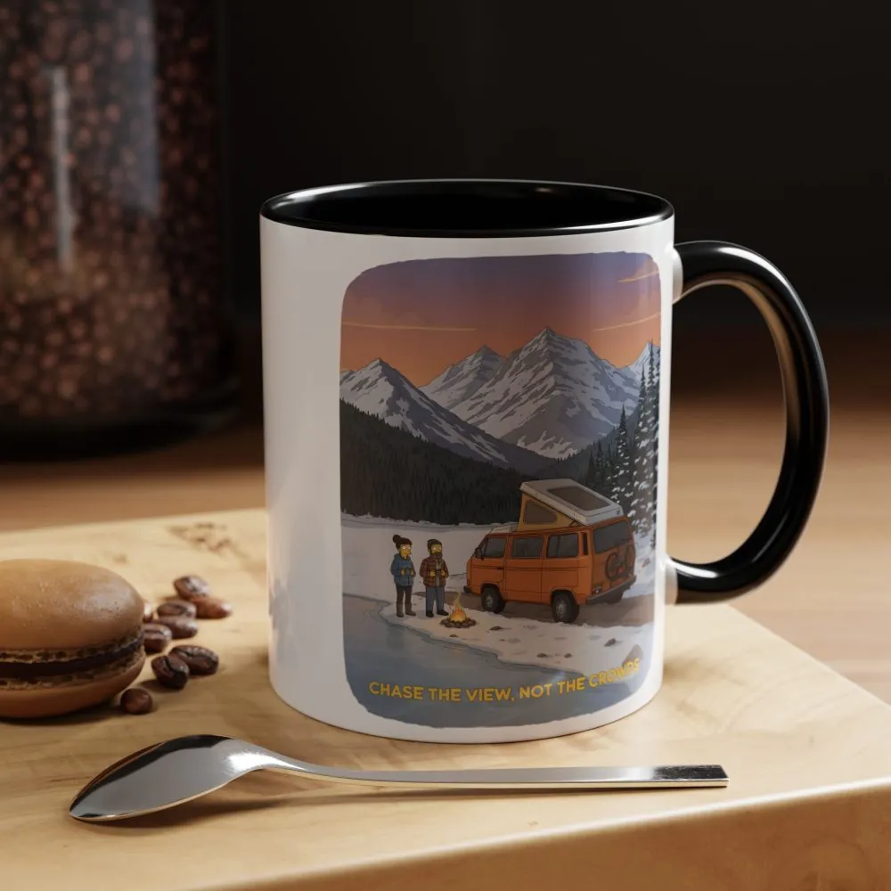 9102385506865901421_2048.jpeg Accent Coffee Mug (11, 15oz) — "Chase The Views-Not The Crowds"" Design Sitcom-Line