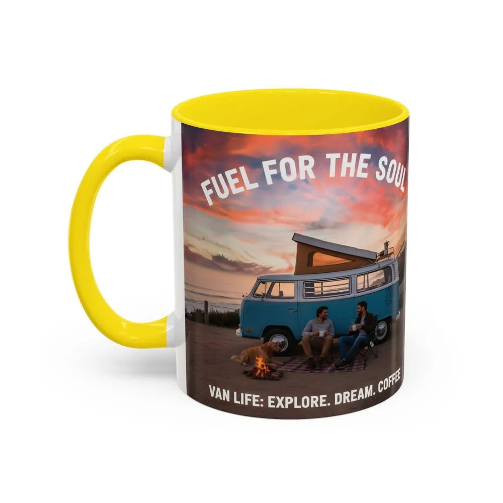 Accent Coffee Mug (11, 15oz) — "Fuel for the Soul"