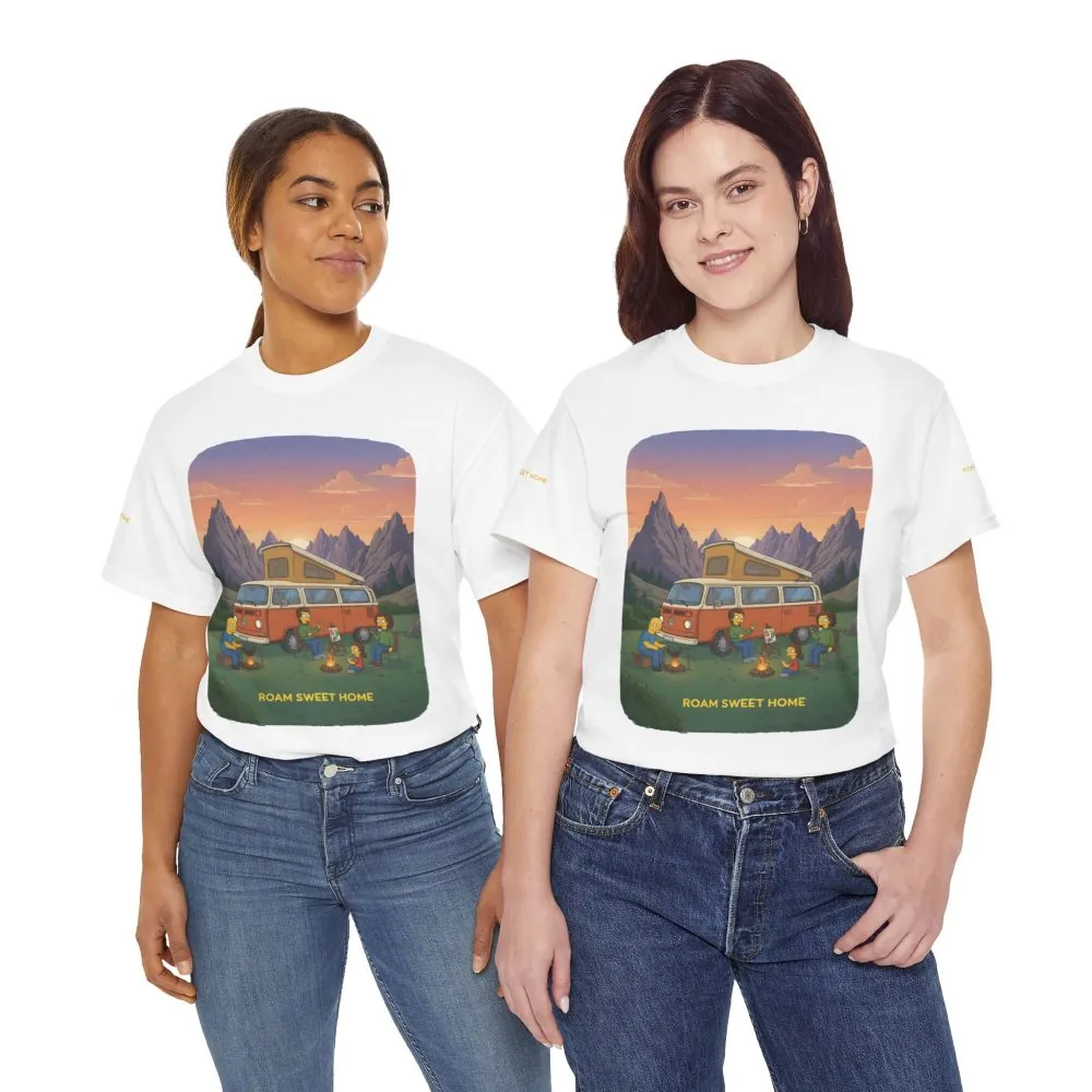 9119484696984207090_2048.jpeg Unisex Heavy Cotton Tee — "Roam Sweet Home" Design Sitcom-Line