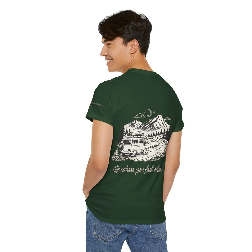 9150602119968624981_2048.jpeg Unisex Heavy Cotton Tee — "Go Where You Feel Alive" Design Minimal-Line