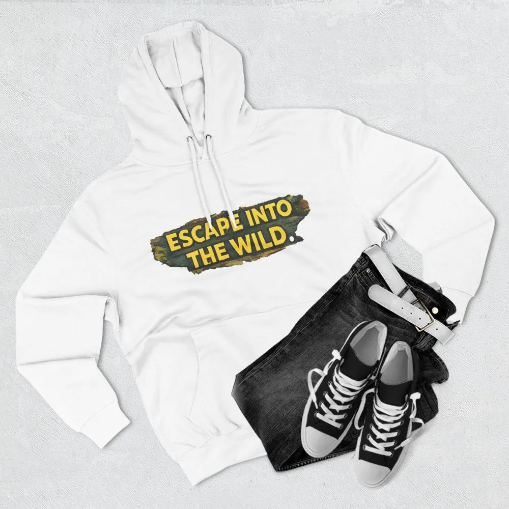 9155732766759255437_2048.jpeg Three-Panel Fleece Hoodie - "Escape Into The Wild" Design Cubic-Line